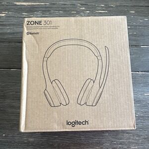 Logitech Zone 301 Wireless Bluetooth Headset w/ Noise-Canceling Mic NEW Open Box
